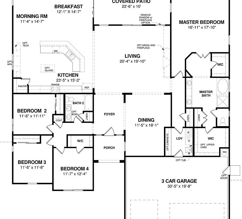 First Floor Plan - Surprise Farms Regency - TEMP