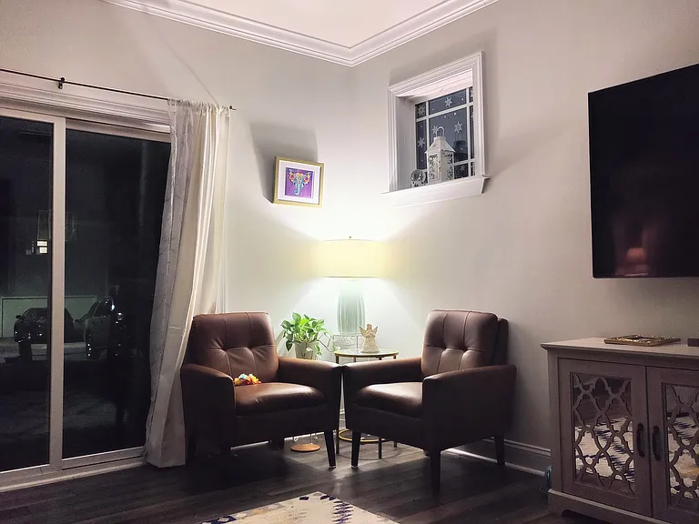 Partial view of the living room
