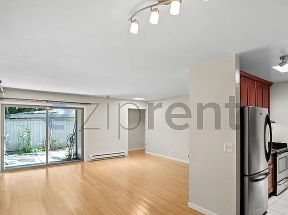 Kitchen, living room and patio