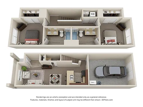 Floor plan D-2X25