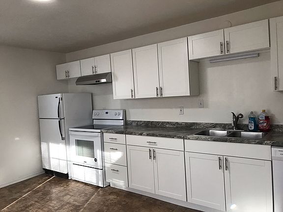 Kitchen with new cabinets.