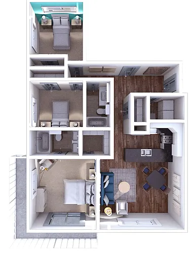 Floor plan Match 3x2