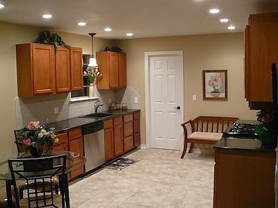 Completely remodeled kitchen, granite, new cabinets, appliances, lighting