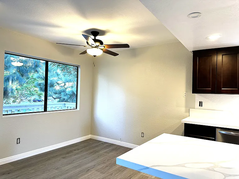 Dining room adjacent to kitchen