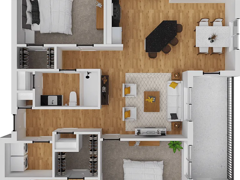 1,131 square foot, two bedroom, two bath apartment home 1,131 square foot, two bedroom, two bath apartment home