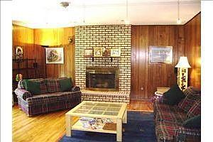 large family room with gas fireplace, Slide door to back yard