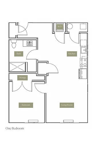 Floor plan One Bedroom