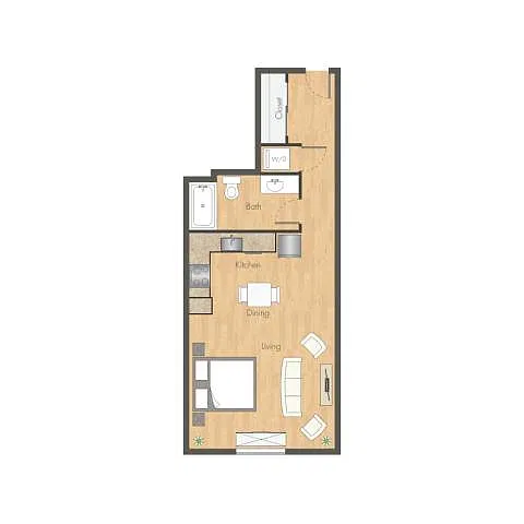 Floor plan Studio A2