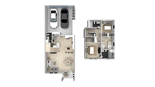 Floor plan 3 Bedrooms "D"