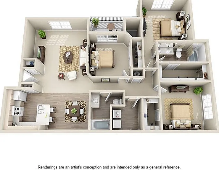 3 Bedroom | 2 Bath | 1362 SF | Single & Double Garages Available 3 Bedroom | 2 Bath | 1362 SF | Single & Double Garages Available