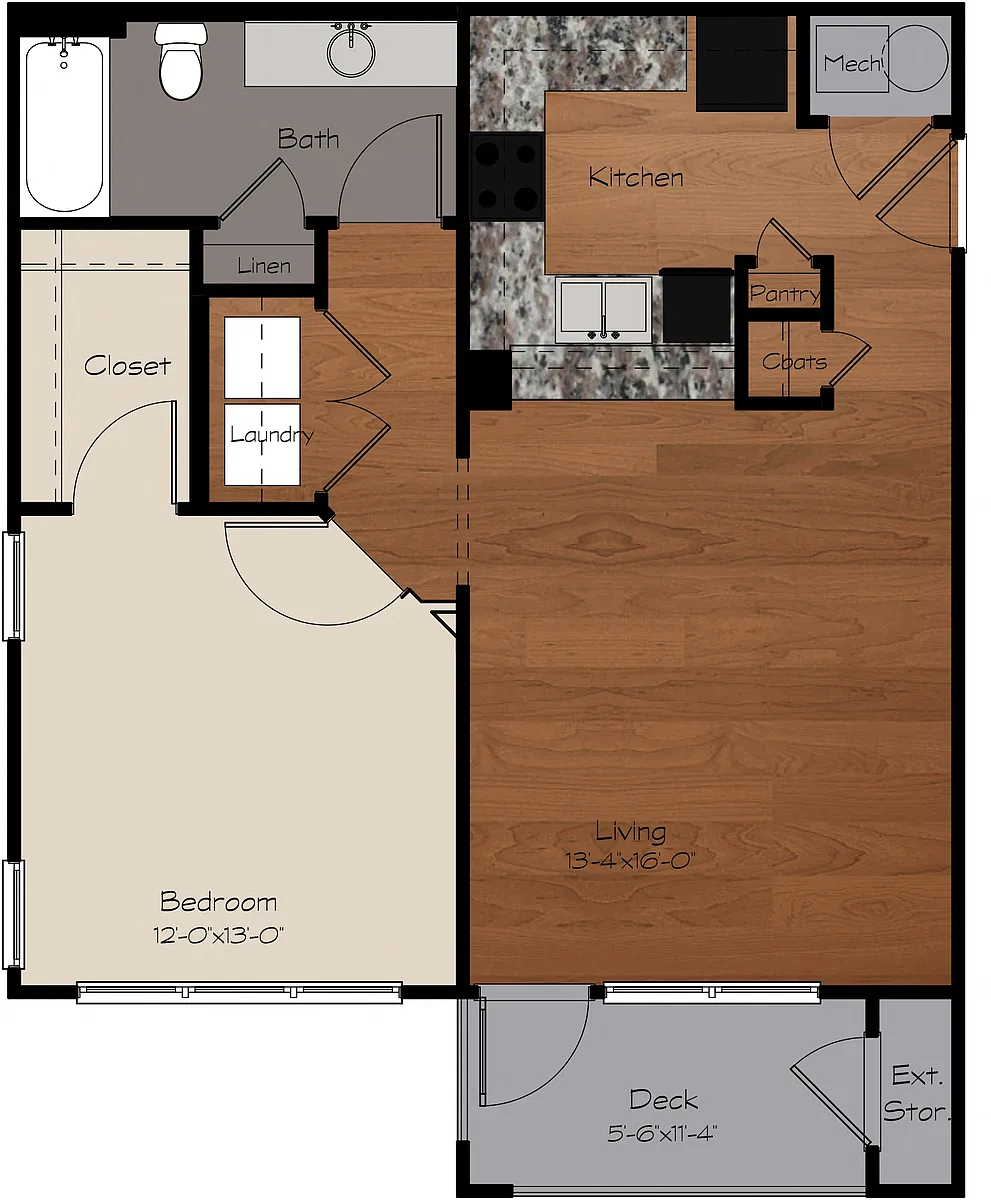 Floor plan A1 ADA