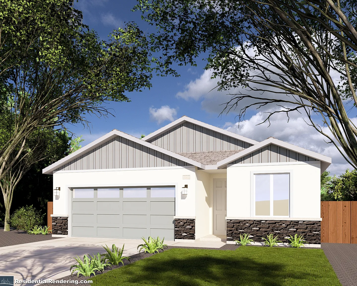 1507 Sq Ft Elevation A-2 Plan, Peach Tree Estates photo 1