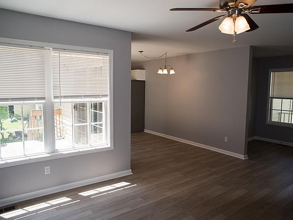 Open concept living and dining room