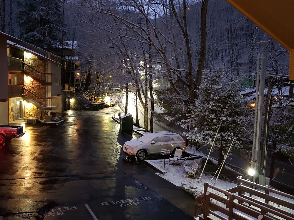 Parking lot night view