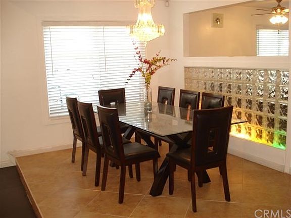 Dinning area in living room