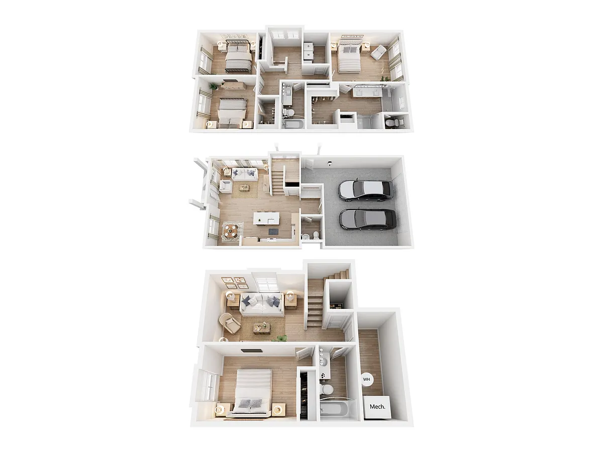 Floor plan Hardwick 4 Bedroom