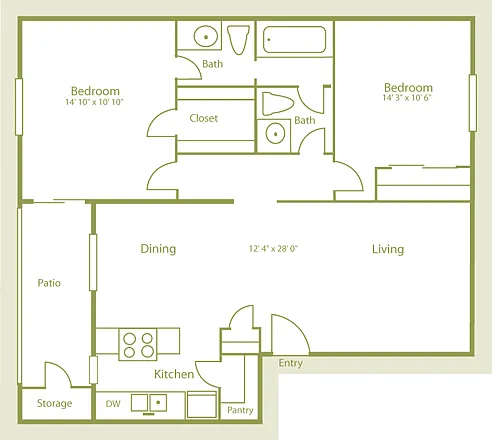 Floor plan Plan B2