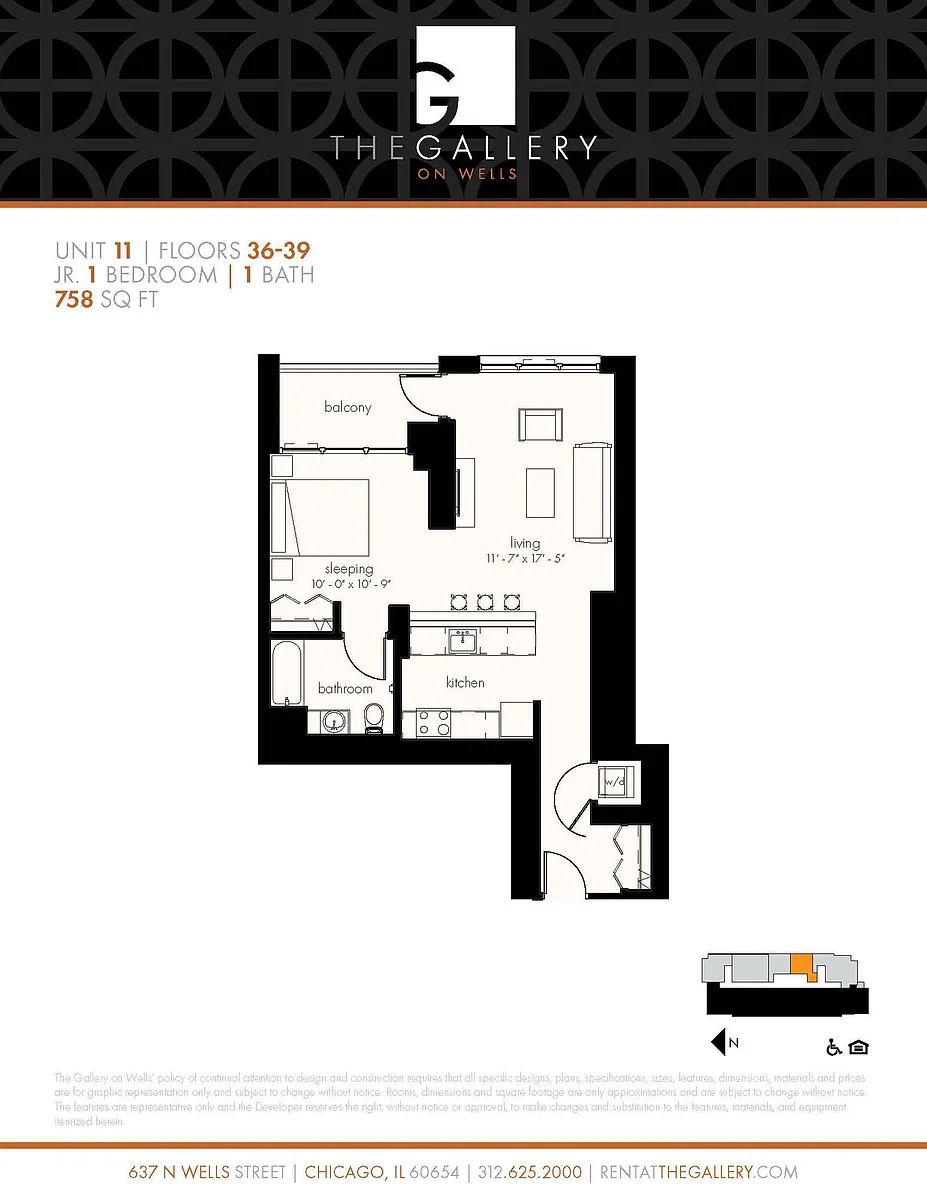 Floor plan gacnv11c