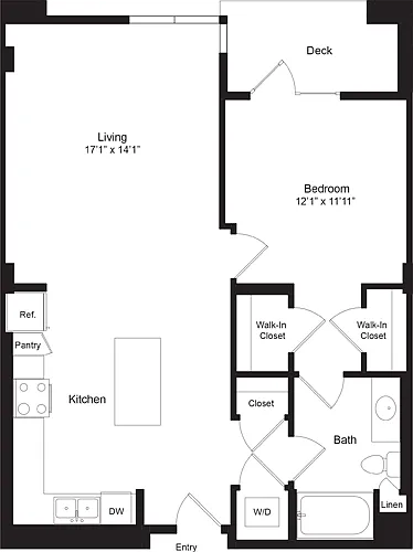 Floor plan One Bedroom A