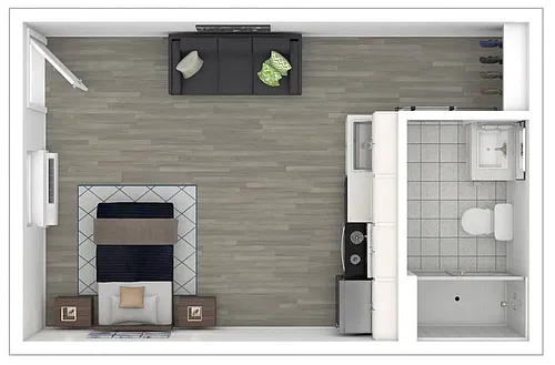 Floor plan Large Studio