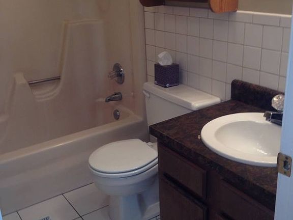 Bathroom wiht hook-ups for washer and dryer