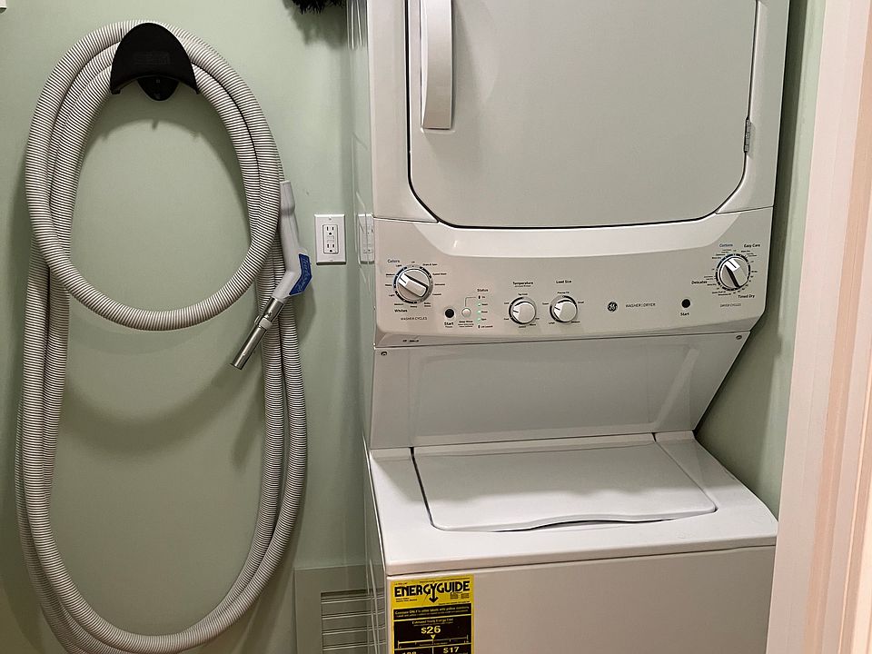 washer and dryer in laundry room