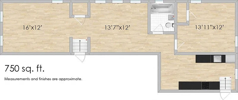 Floor plan 12 Van Buren A