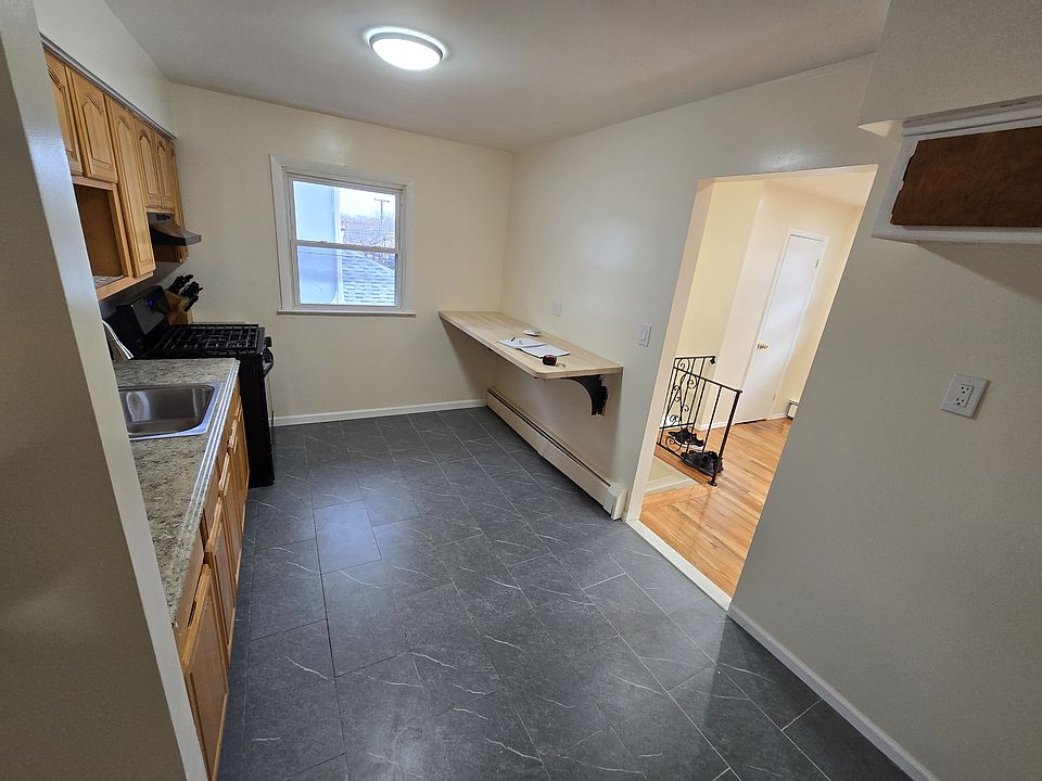 Kitchen view from Hallway, 2nd entrance from Living Room/Stairs (Refrigerator not in yet)