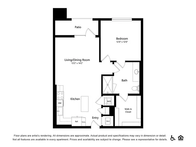 Floor plan 1x1G