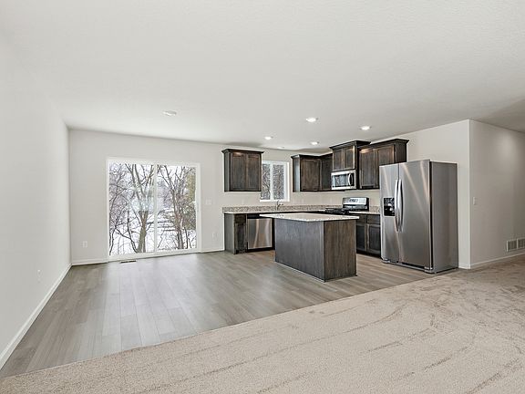 The entertainment space is large and open