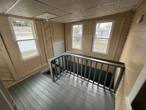 Inside view of rear entrance