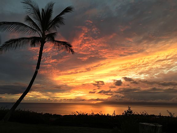 Sunset view from the Lanai