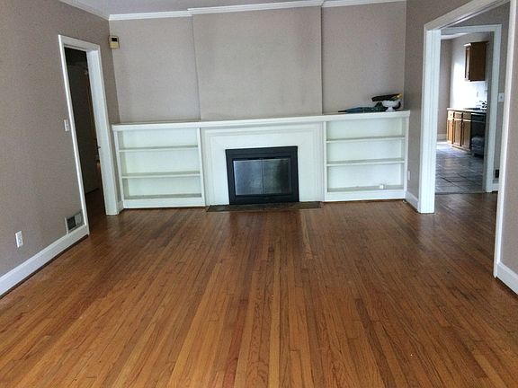 living room with fireplace