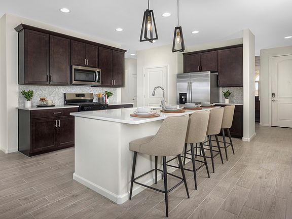 Enjoy plenty of seating at the kitchen island.