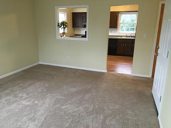 Living room into kitchen
