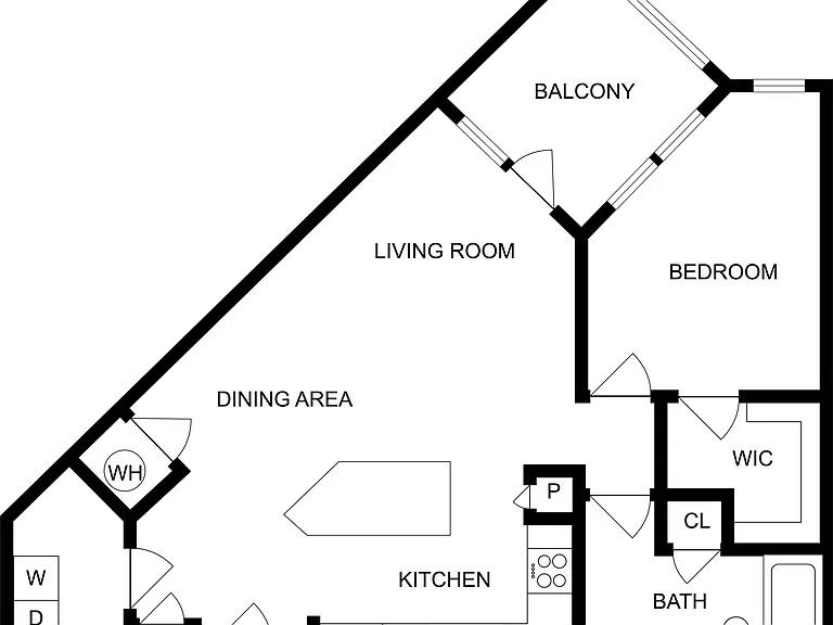 Amber floor plan Domain at Midtown Park