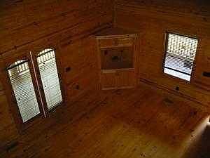 living room from loft