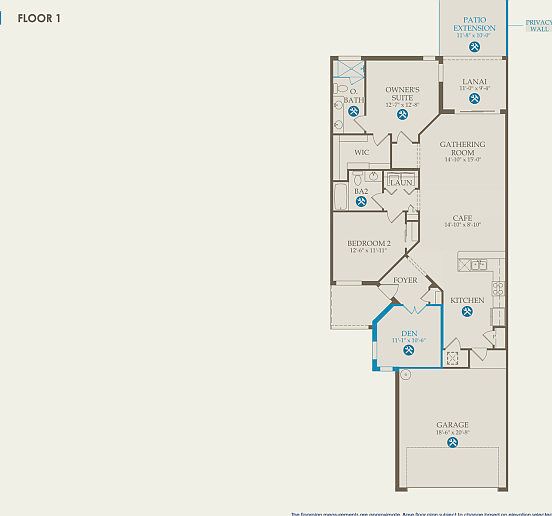 Seagrove Floor Plan, Quick Move-in Home, Floor 1