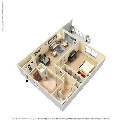 Floor plan 1c1 - Key Largo