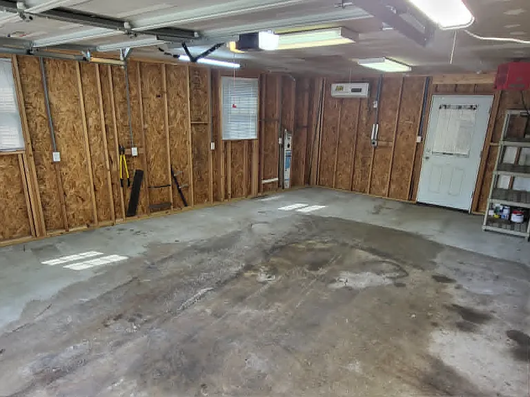 Air Conditioned Garage with Stair-accessible Attic Storage