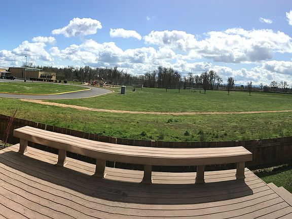 Deck overlooks school 