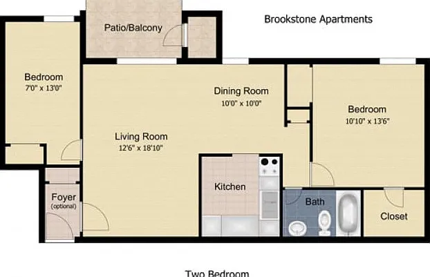 2 Bedroom 2 Bedroom