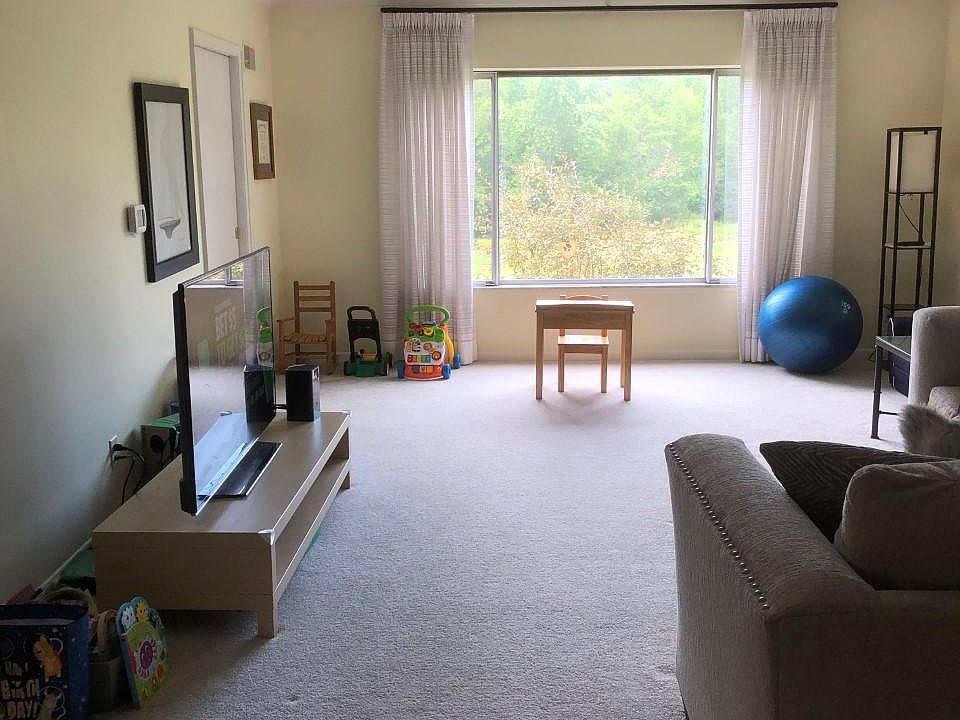 Living room, looking north, August 2022