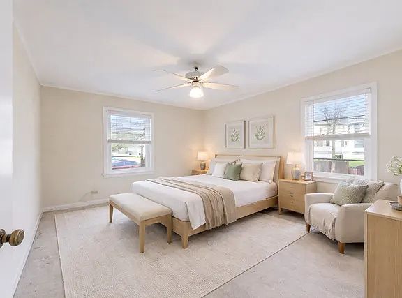 *staged photo*
first bedroom
