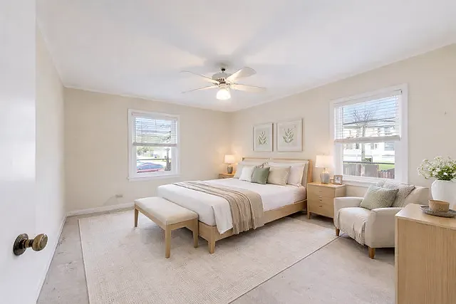 *staged photo*
first bedroom