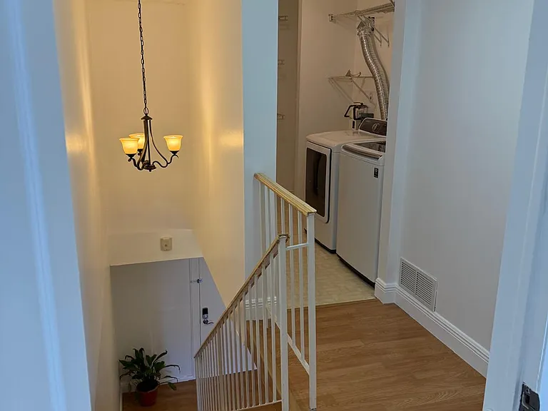 Upstairs landing and laundry room
