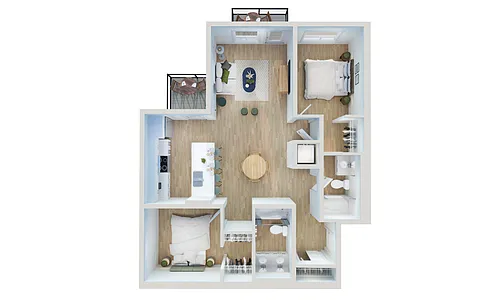 Floor plan 2 Bedroom