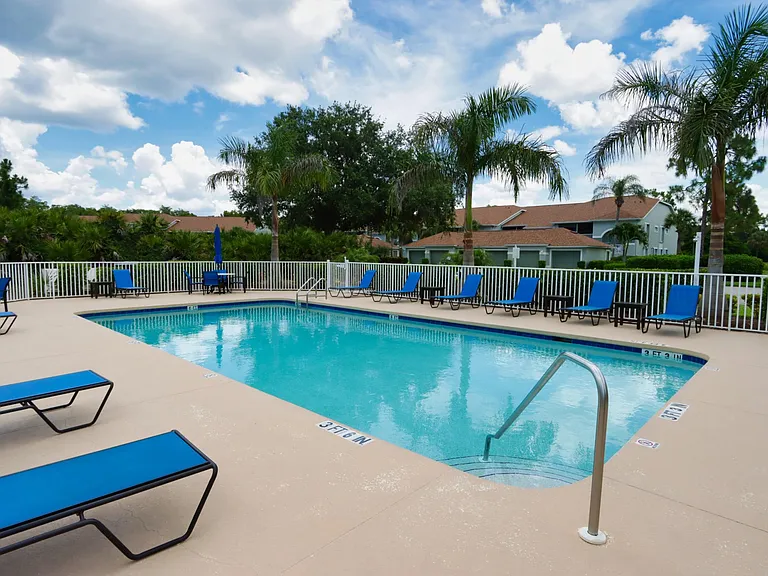 Gorgeous community pool that is across the street from the condo