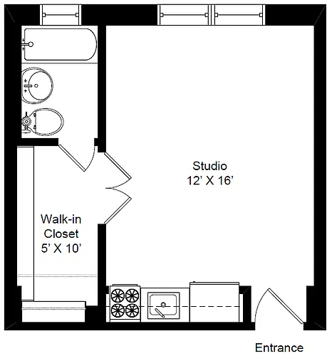 Floor plan Studio