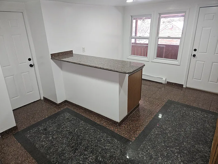 Kitchen peninsula.